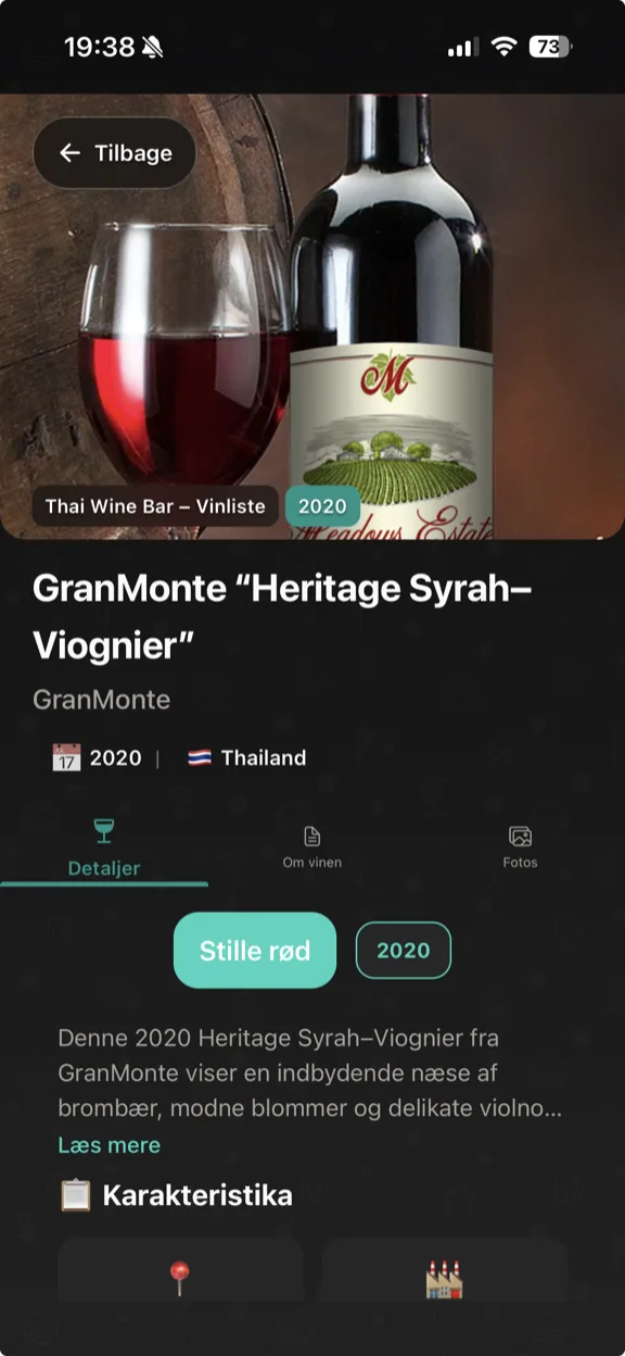 ScanYum Vintilstand — årgang, druesorter, smagnoter