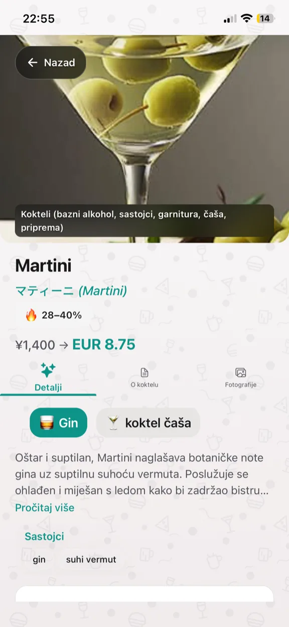 ScanYum Koktajl način — sastojci, bazni destilat, profil okusa